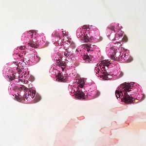 Bella Luce Loose Pink Oval CZ Gem Parcel ~27ctw